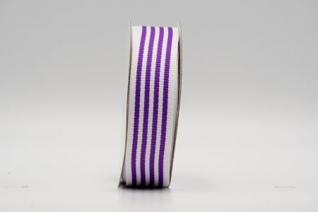Ruban gros-grain à rayures violettes avec lignes classiques_K1748-776